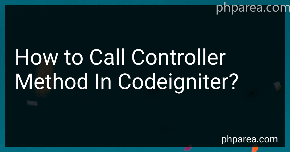 How to Call Controller Method In Codeigniter? image