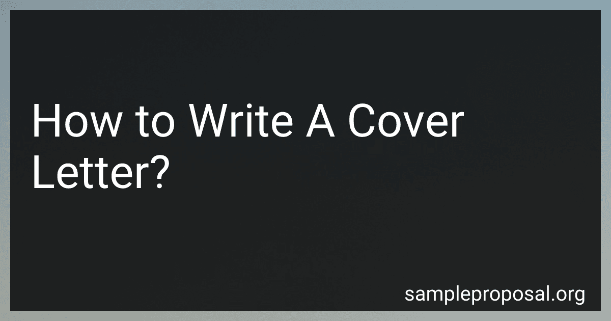 How to Write A Cover Letter? image