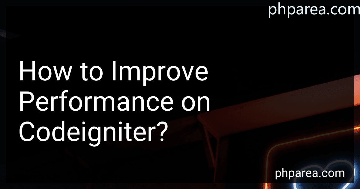 How to Improve Performance on Codeigniter? preview