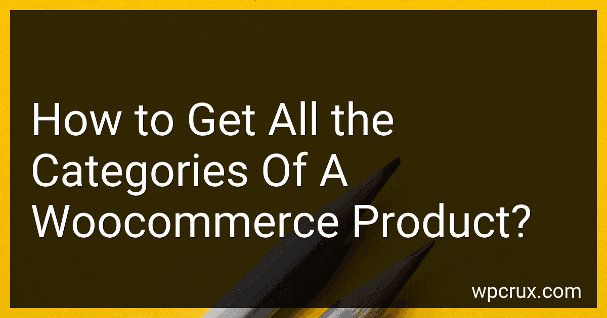 How to Get All the Categories Of A Woocommerce Product? image