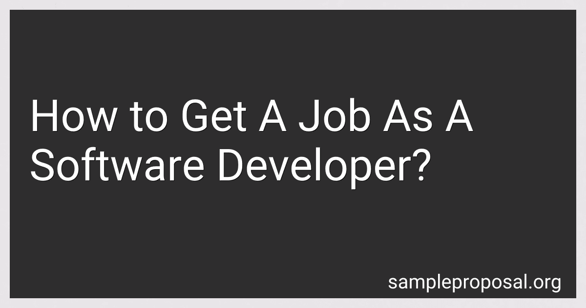 How to Get A Job As A Software Developer? image