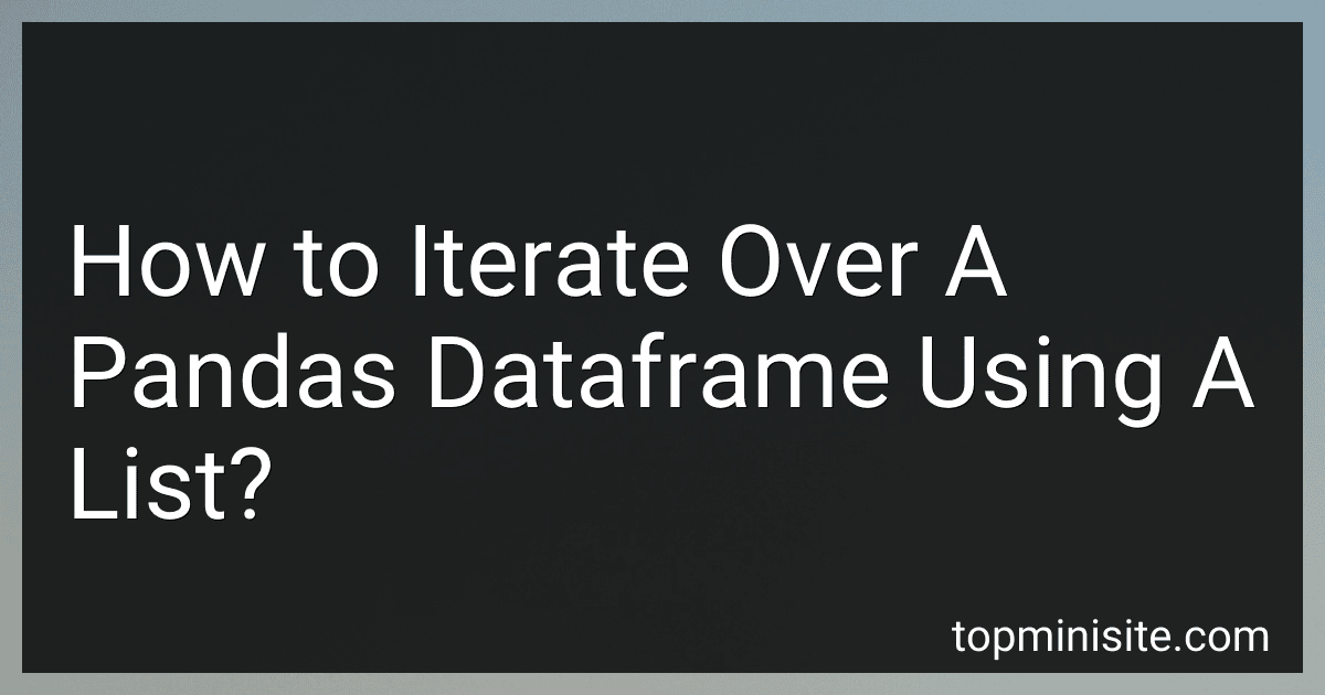 How to Iterate Over A Pandas Dataframe Using A List? image