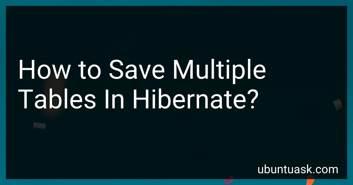 How to Save Multiple Tables In Hibernate? image