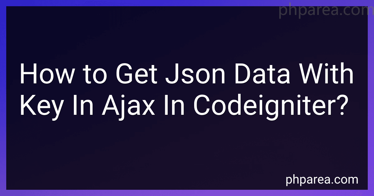 How to Get Json Data With Key In Ajax In Codeigniter? preview