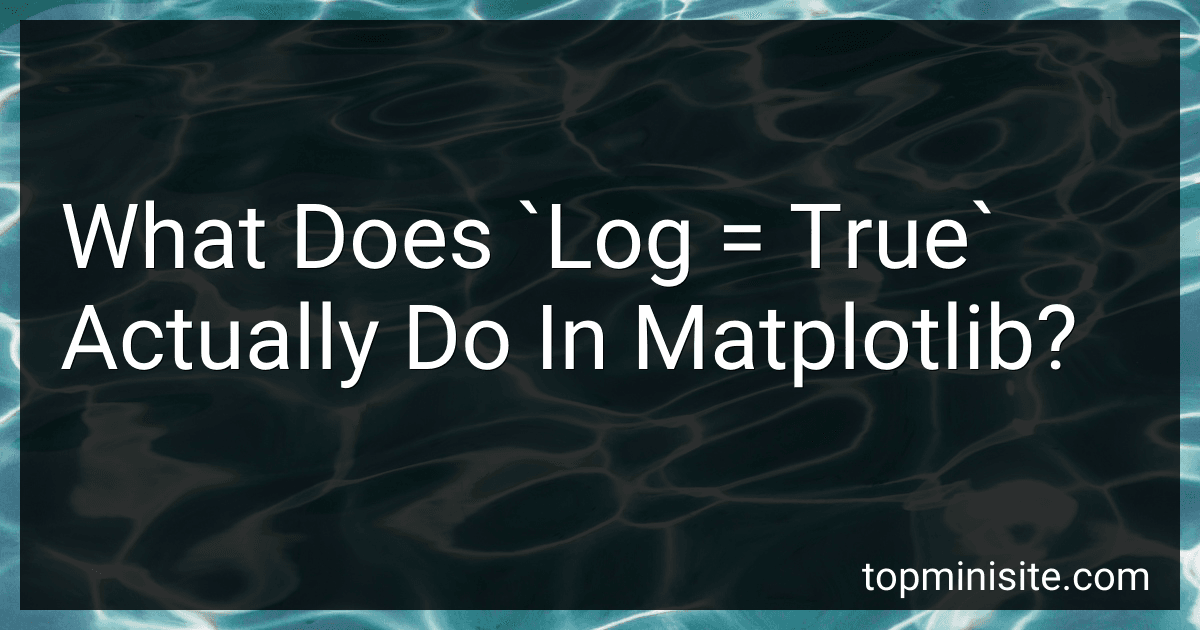 What Does `Log = True` Actually Do In Matplotlib? image
