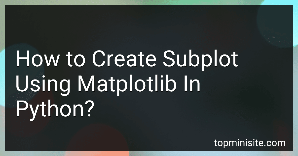 How to Create Subplot Using Matplotlib In Python? image