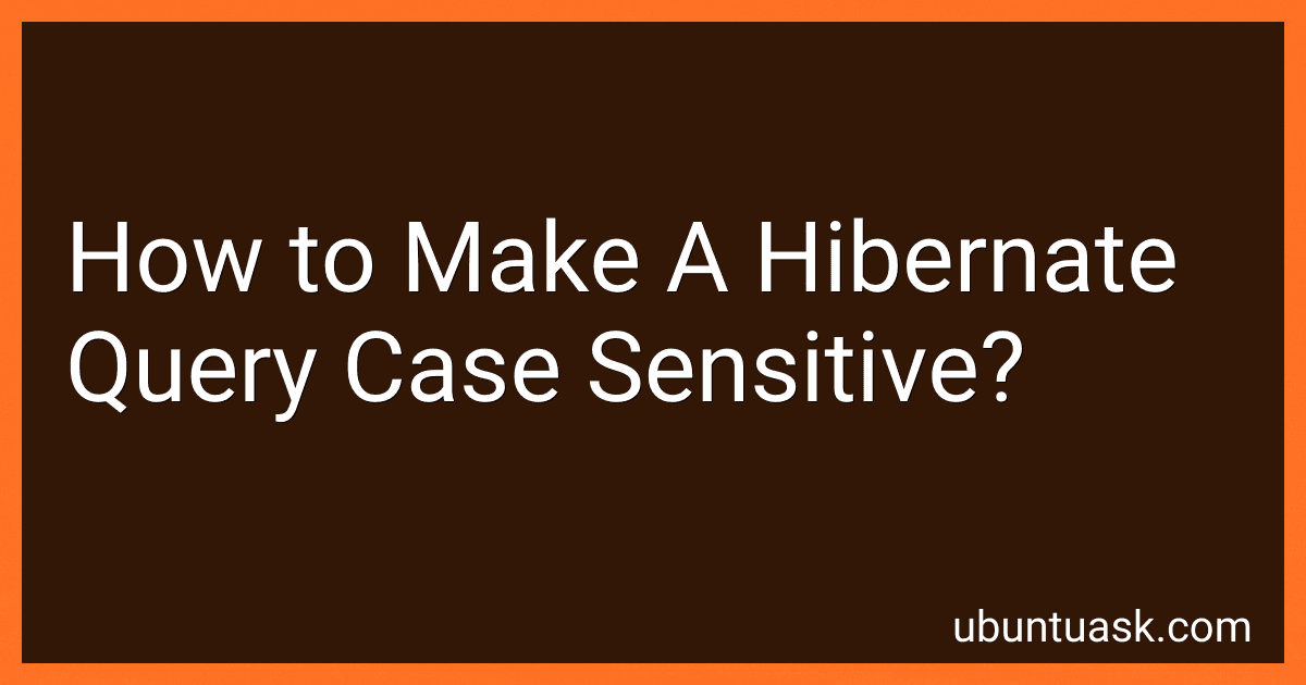 How to Make A Hibernate Query Case Sensitive? image