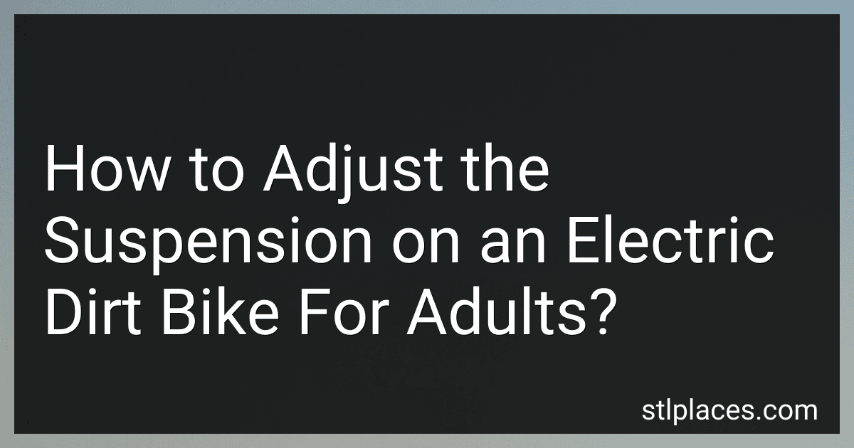 How to Adjust the Suspension on an Electric Dirt Bike For Adults? preview