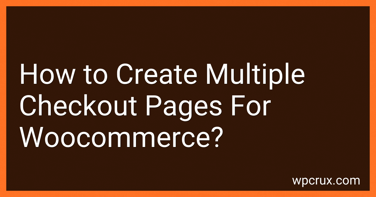 How to Create Multiple Checkout Pages For Woocommerce? image