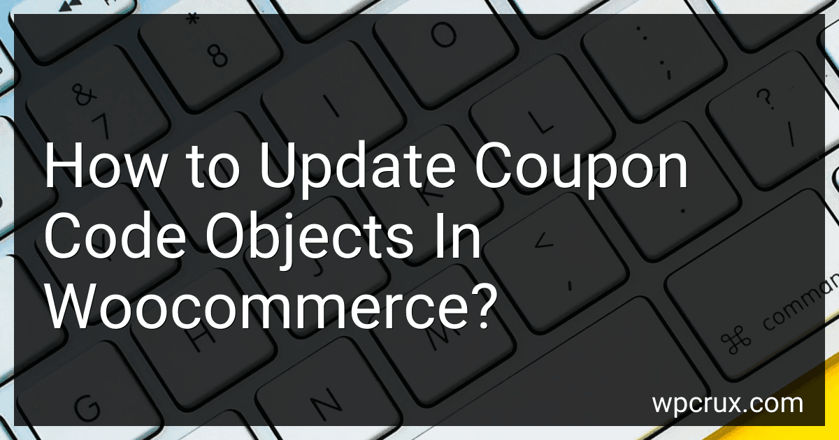 How to Update Coupon Code Objects In Woocommerce? image