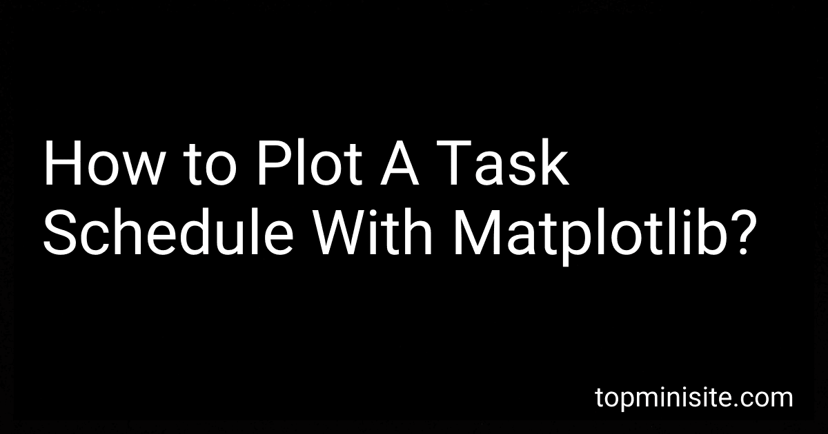 How to Plot A Task Schedule With Matplotlib? image