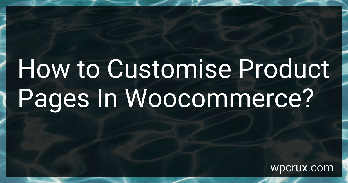 How to Customise Product Pages In Woocommerce? image