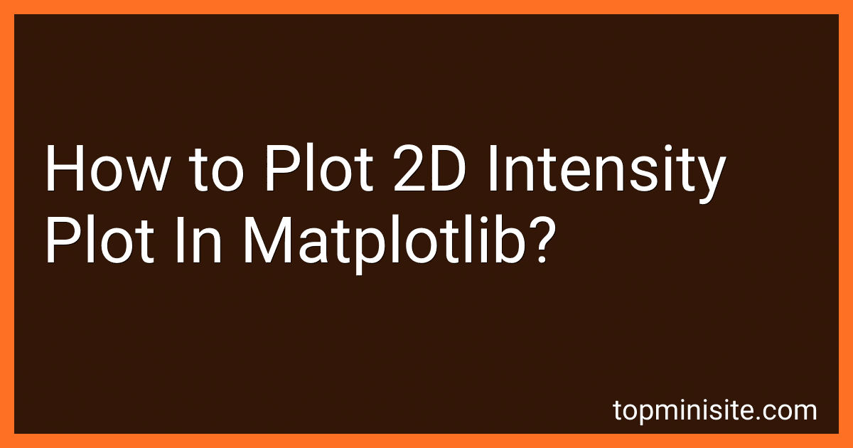 How to Plot 2D Intensity Plot In Matplotlib? image