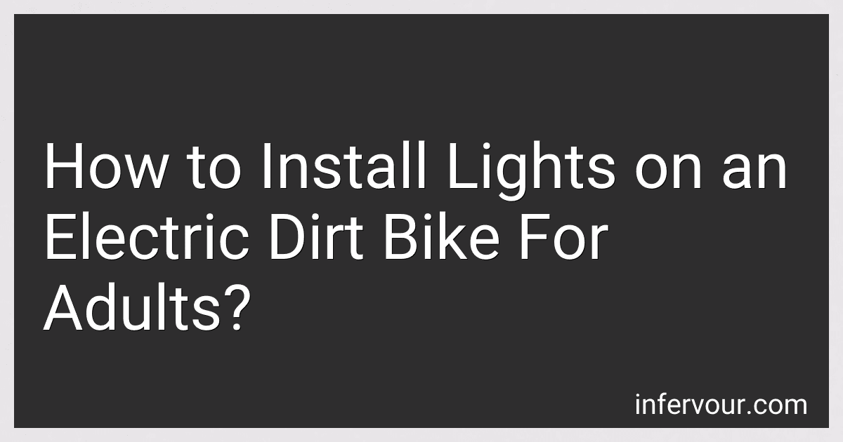 How to Install Lights on an Electric Dirt Bike For Adults? image