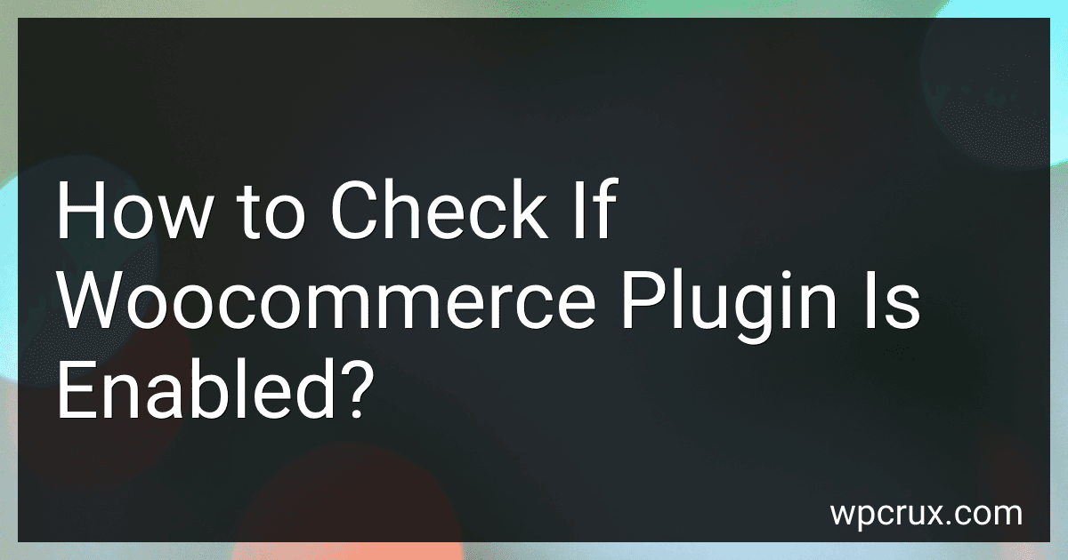 How to Check If Woocommerce Plugin Is Enabled? preview