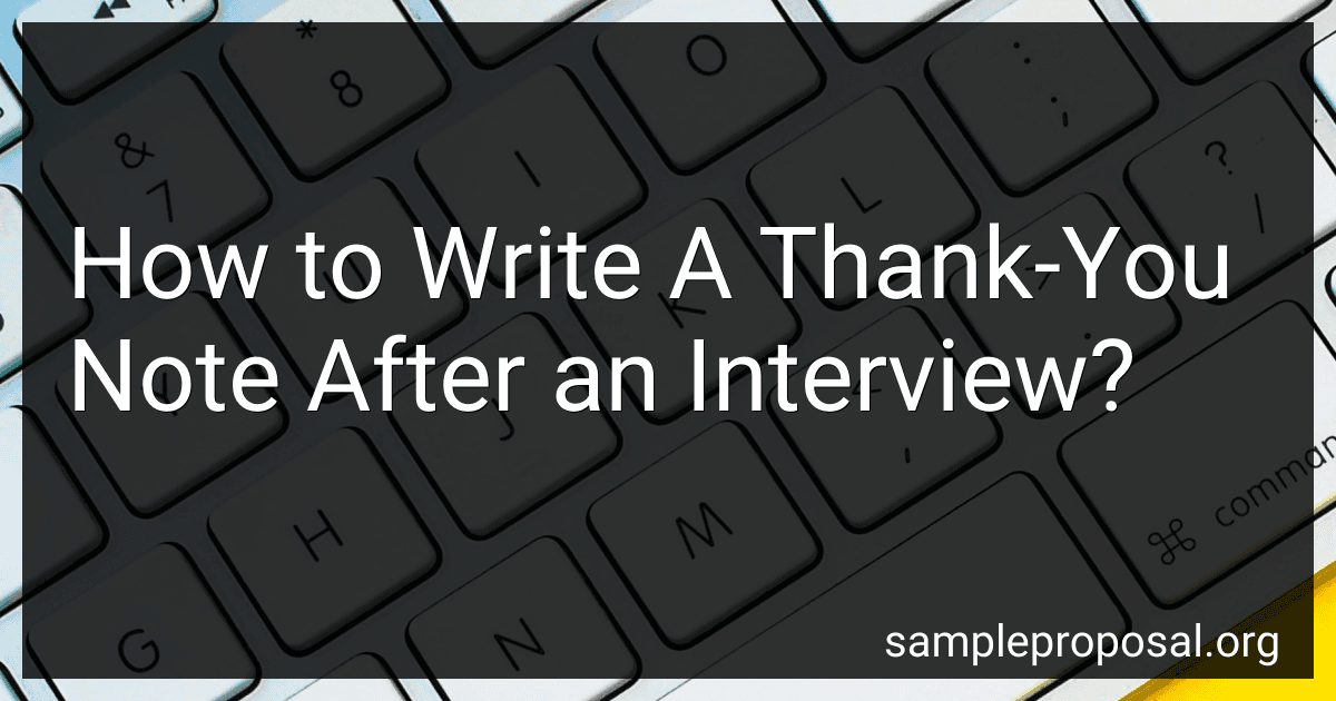 How to Write A Thank-You Note After an Interview? image