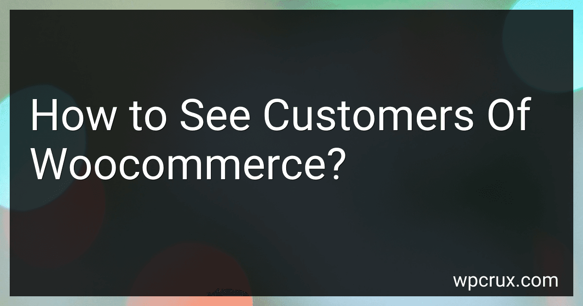How to See Customers Of Woocommerce? image
