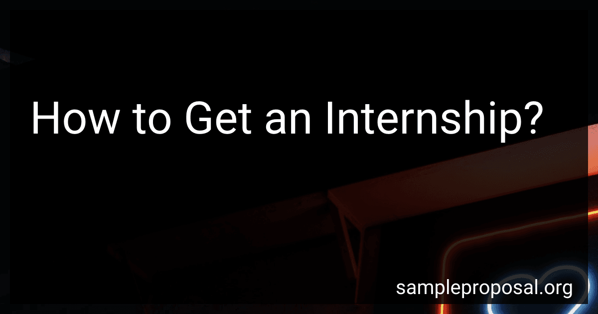How to Get an Internship? image