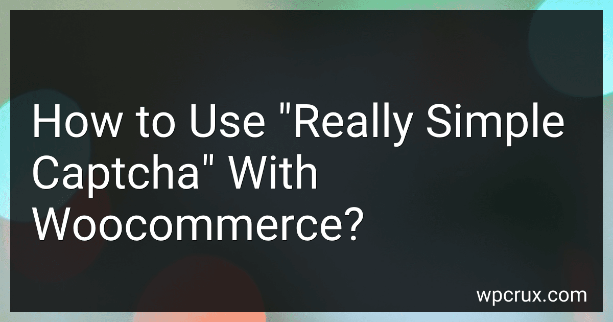 How to Use "Really Simple Captcha" With Woocommerce? image
