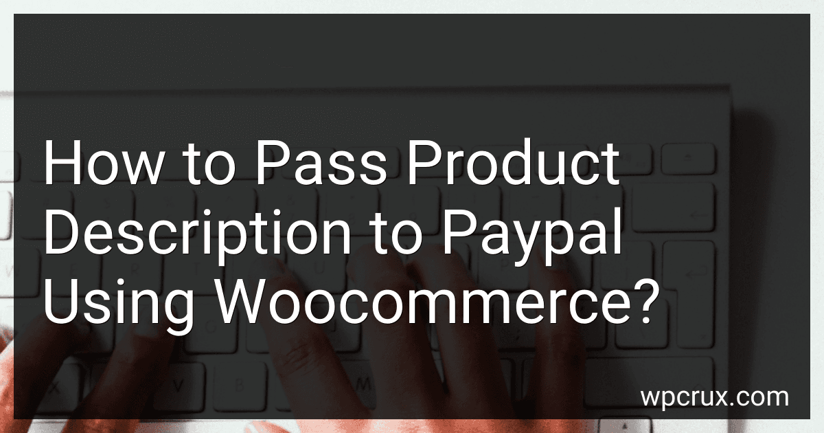 How to Pass Product Description to Paypal Using Woocommerce? image