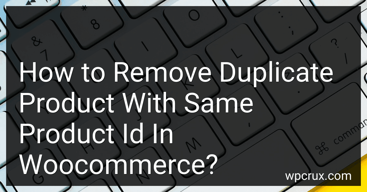 How to Remove Duplicate Product With Same Product Id In Woocommerce? image
