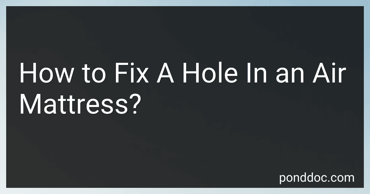 How to Fix A Hole In an Air Mattress? image