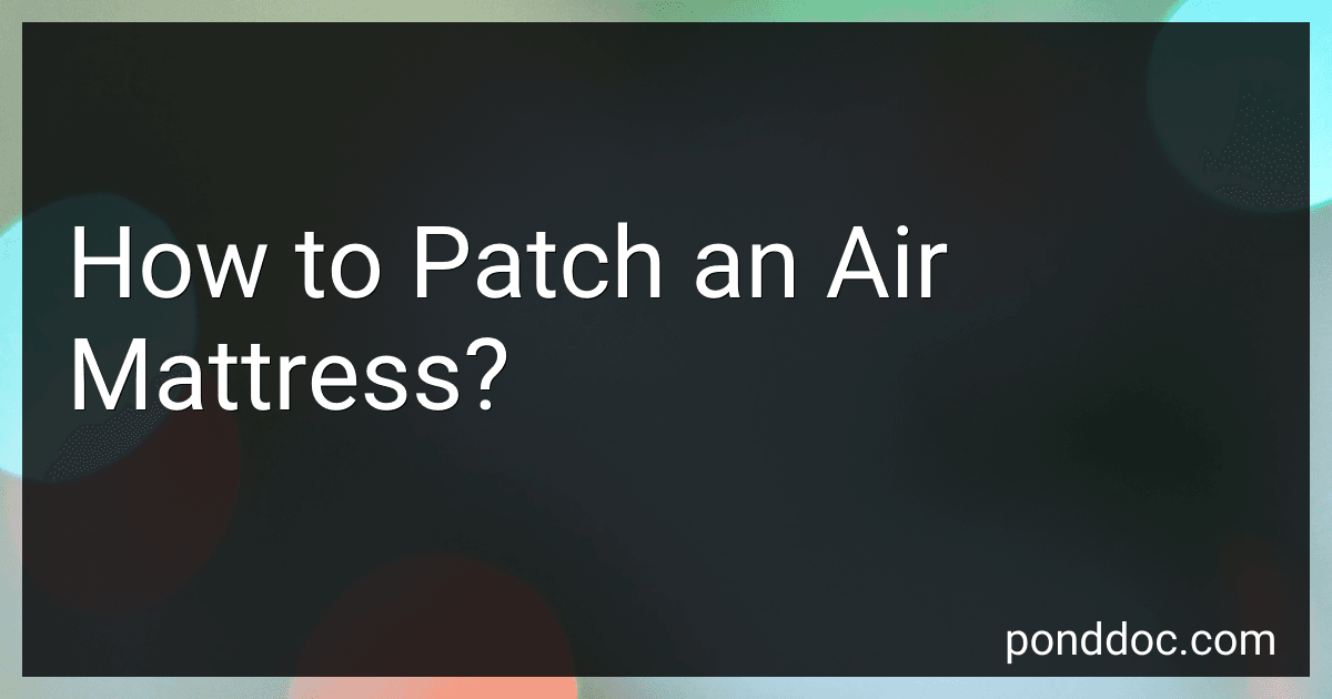How to Patch an Air Mattress? image