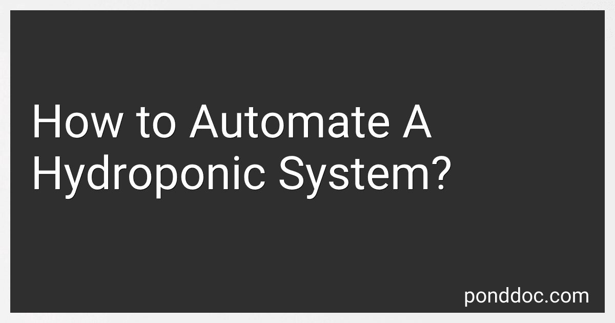 How to Automate A Hydroponic System? image