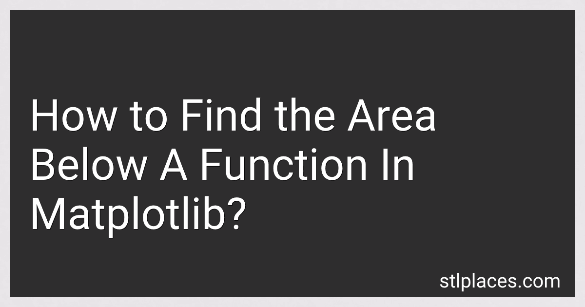How to Find the Area Below A Function In Matplotlib? image