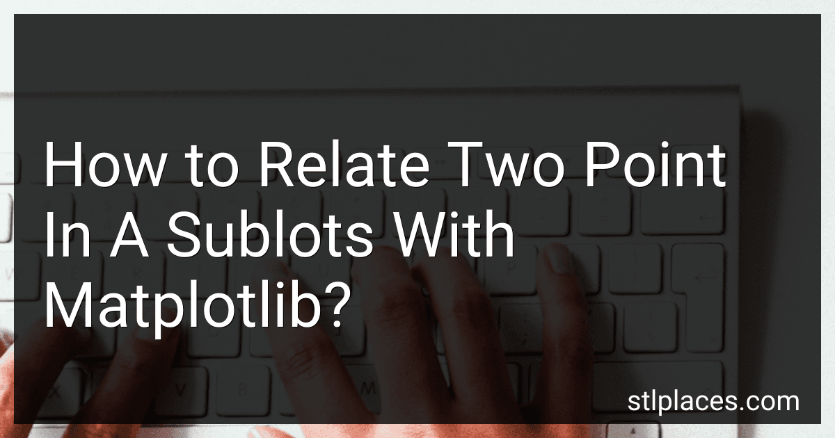 How to Relate Two Point In A Sublots With Matplotlib? image
