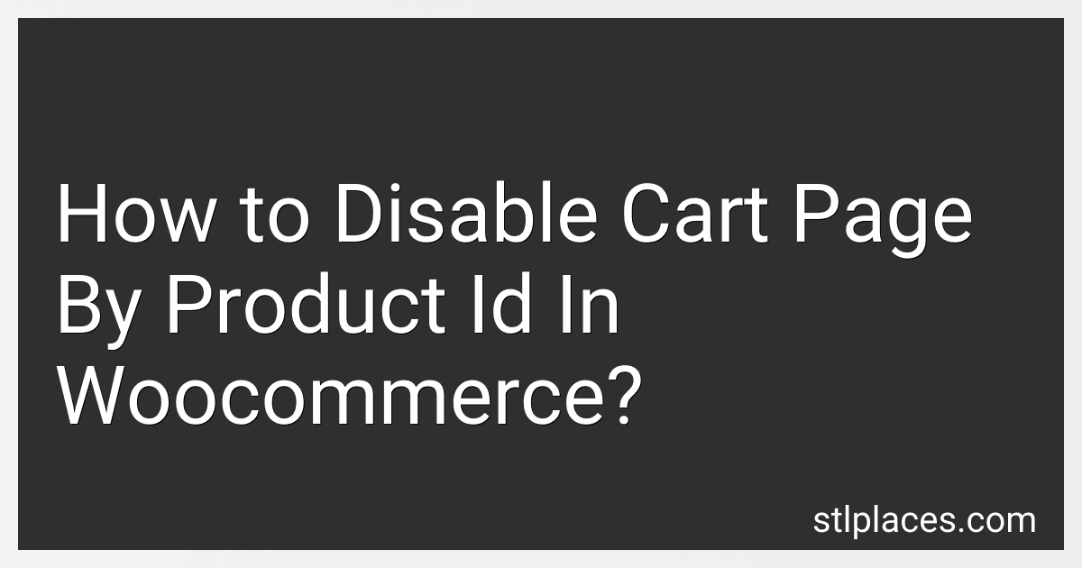 How to Disable Cart Page By Product Id In Woocommerce? image