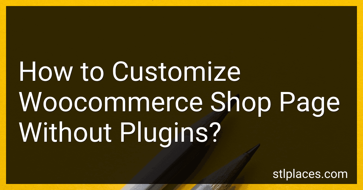 How to Customize Woocommerce Shop Page Without Plugins? preview