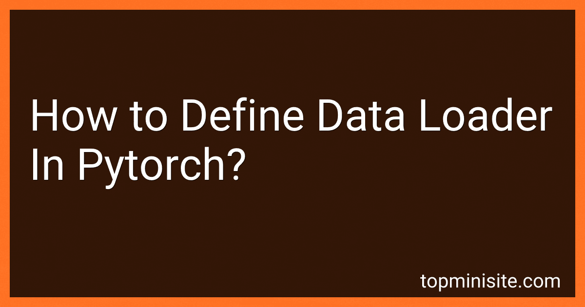 How to Define Data Loader In Pytorch? image