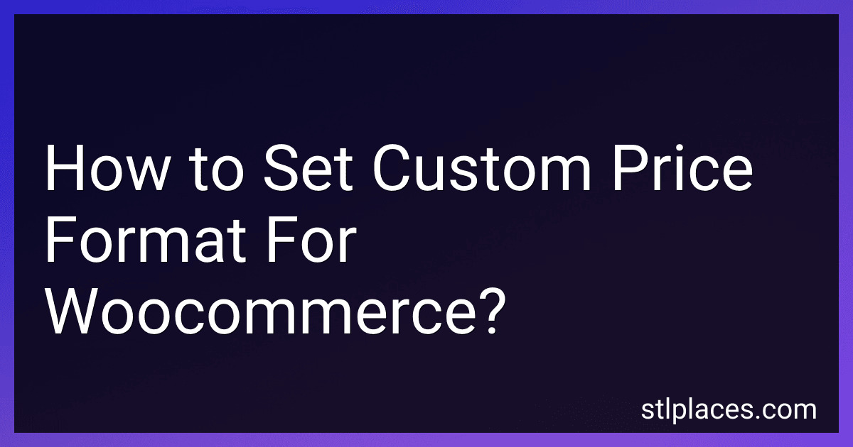 How to Set Custom Price Format For Woocommerce? image