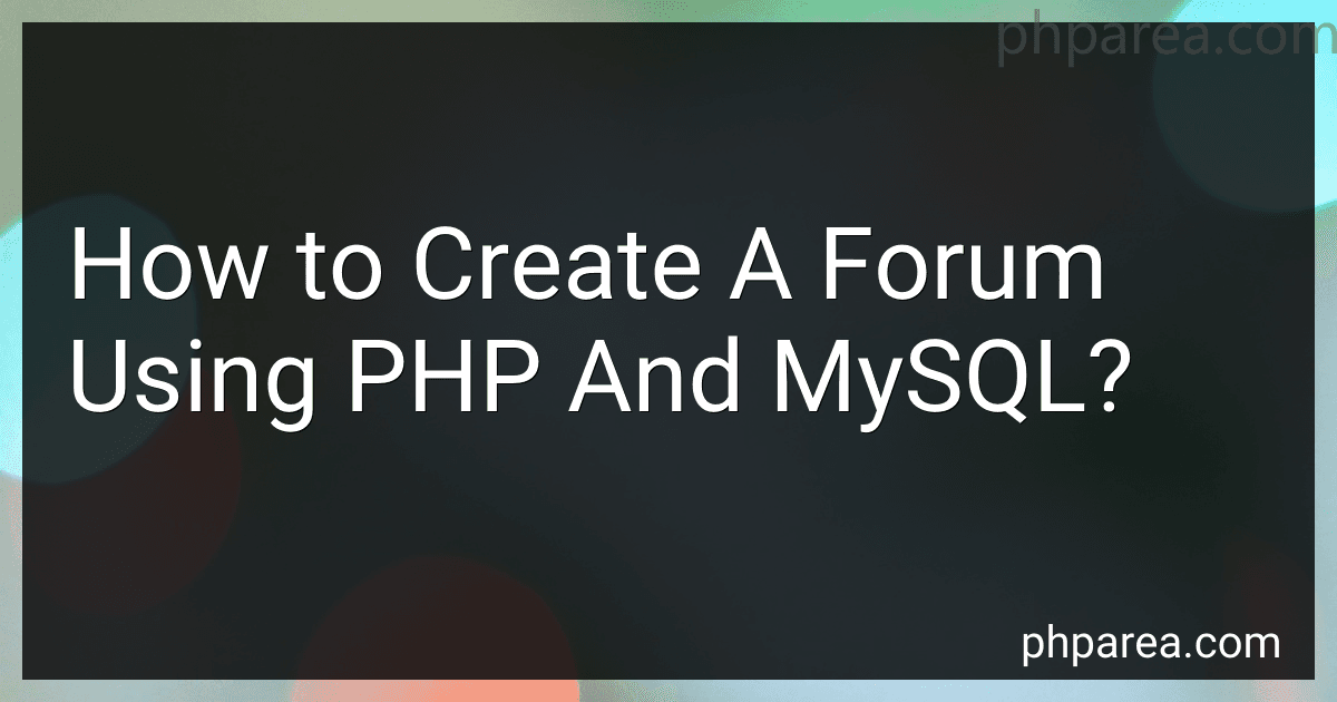 How to Create A Forum Using PHP And MySQL? image