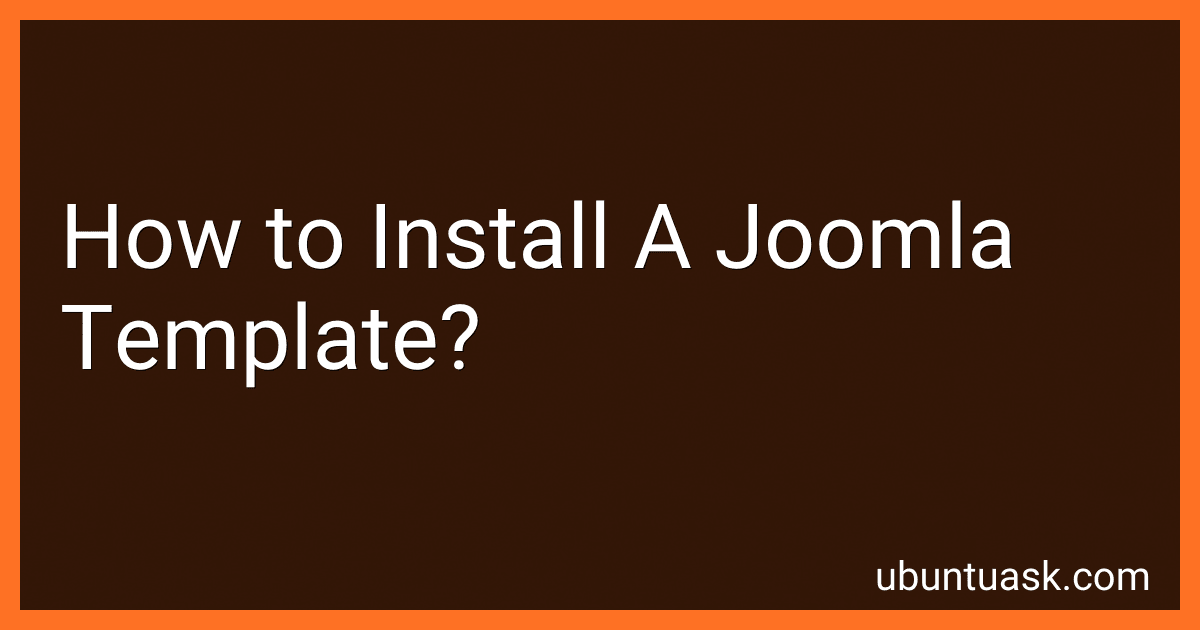 How to Install A Joomla Template? image