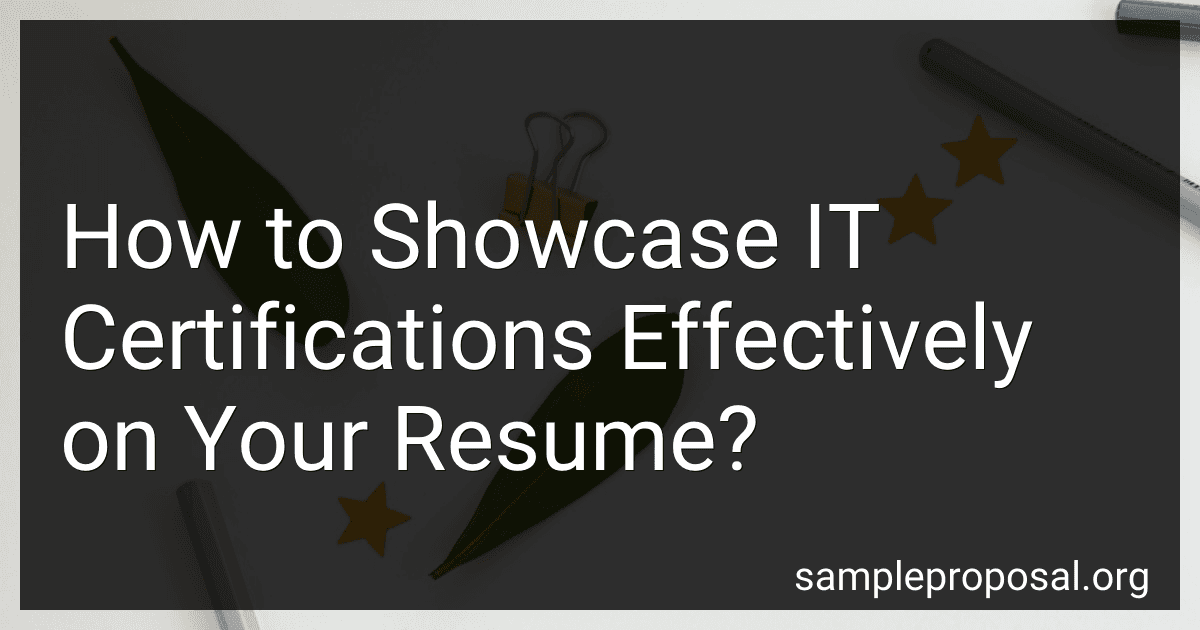 How to Showcase IT Certifications Effectively on Your Resume? image