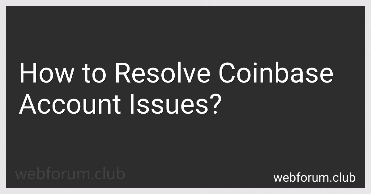 How to Resolve Coinbase Account Issues? image