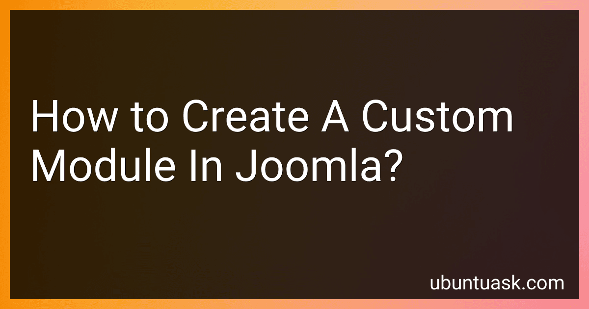 How to Create A Custom Module In Joomla? image