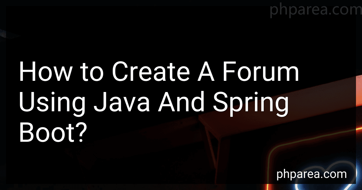 How to Create A Forum Using Java And Spring Boot? preview