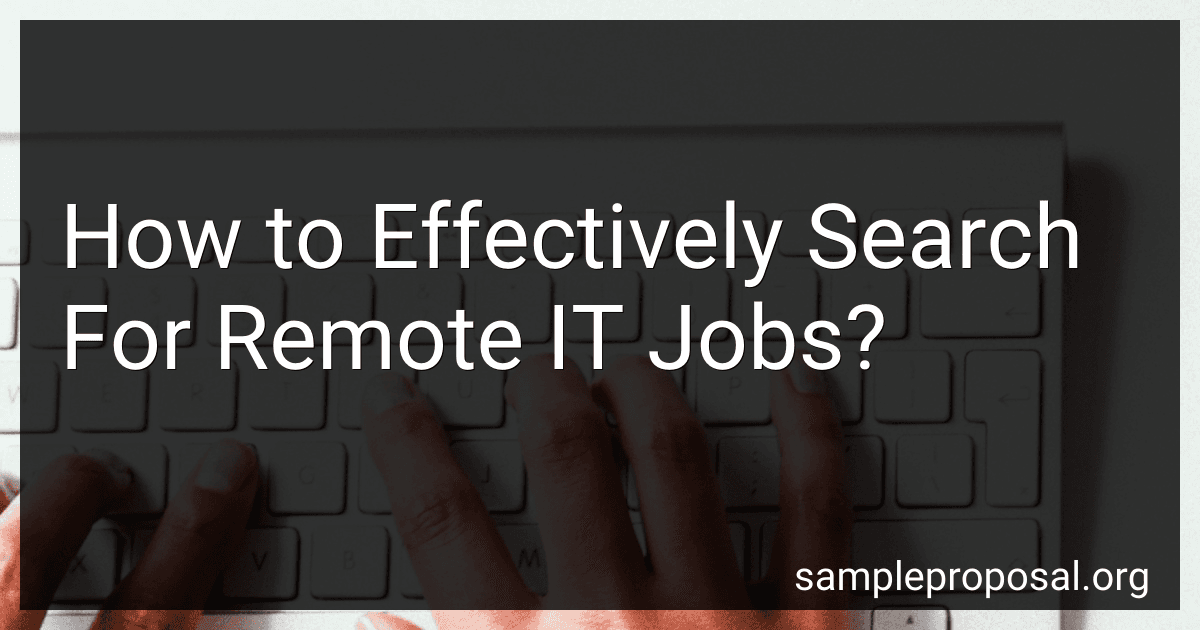 How to Effectively Search For Remote IT Jobs? image