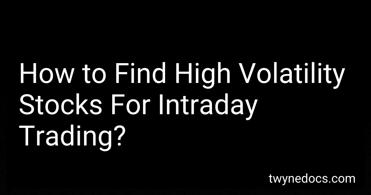 How to Find High Volatility Stocks For Intraday Trading? preview