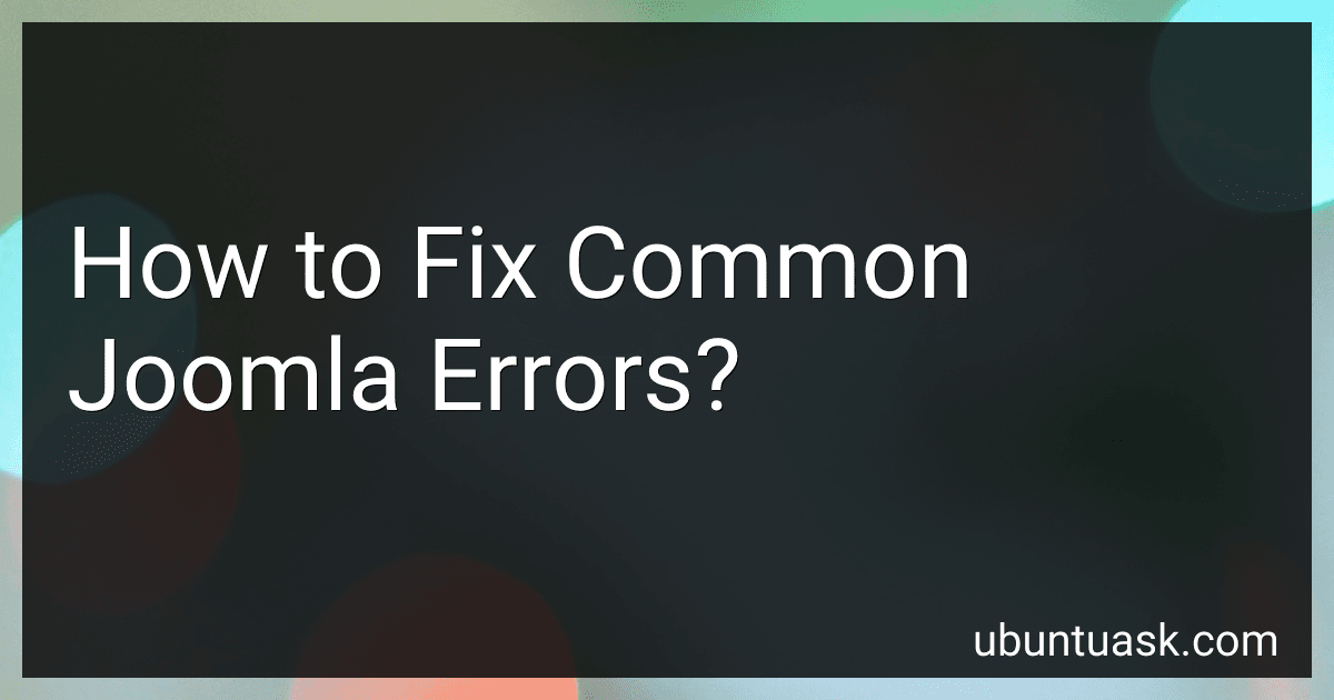 How to Fix Common Joomla Errors? image