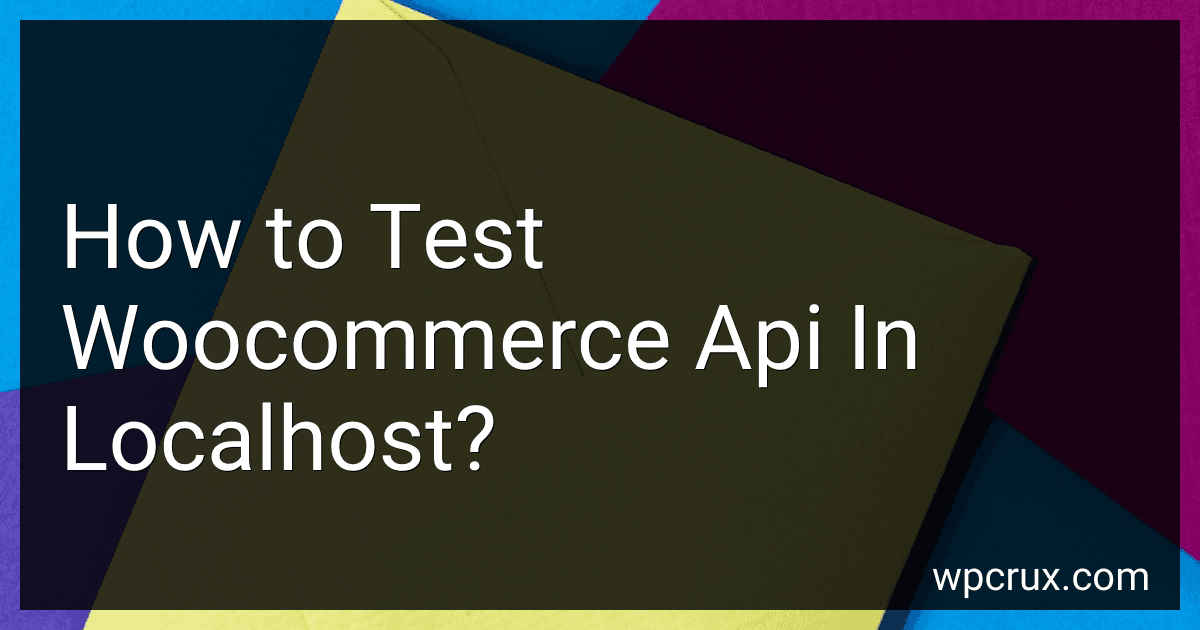 How to Test Woocommerce Api In Localhost? image