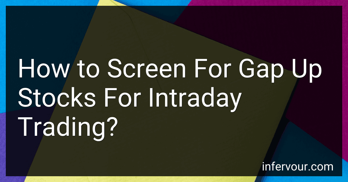 How to Screen For Gap Up Stocks For Intraday Trading? image