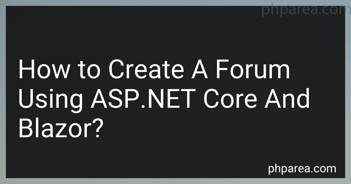 How to Create A Forum Using ASP.NET Core And Blazor? image
