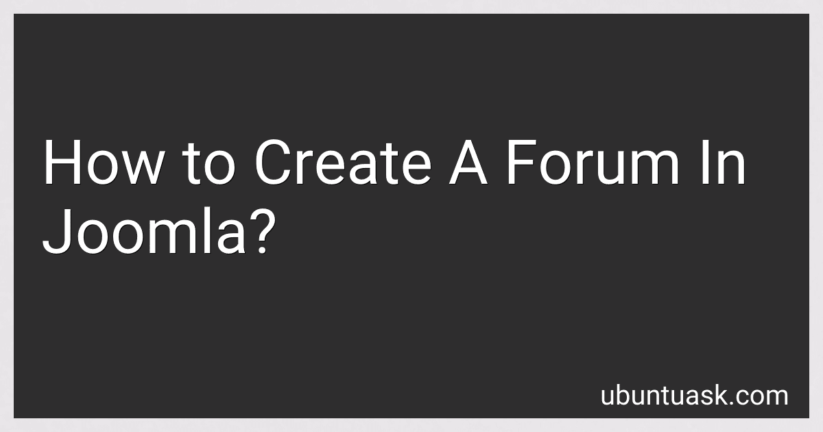 How to Create A Forum In Joomla? image