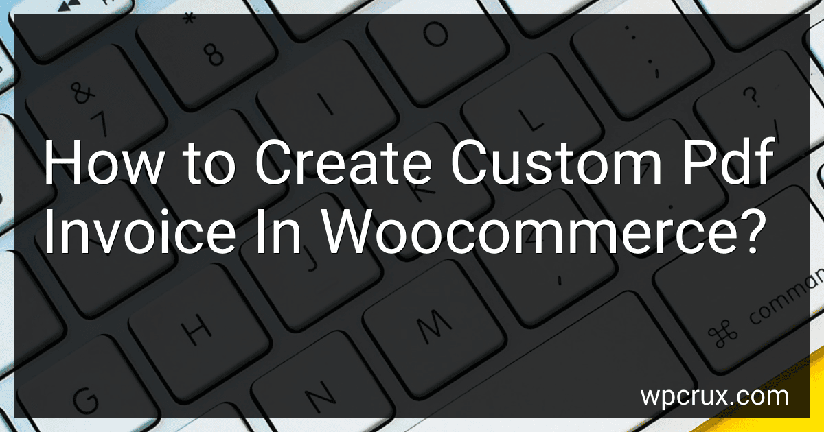 How to Create Custom Pdf Invoice In Woocommerce? image