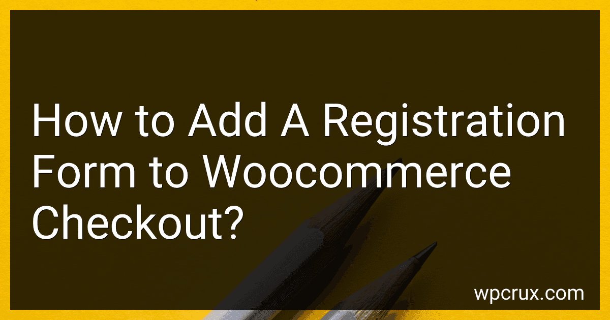 How to Add A Registration Form to Woocommerce Checkout? image