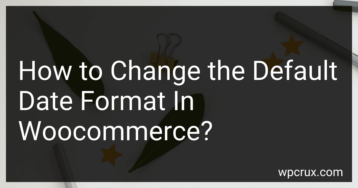 How to Change the Default Date Format In Woocommerce? image